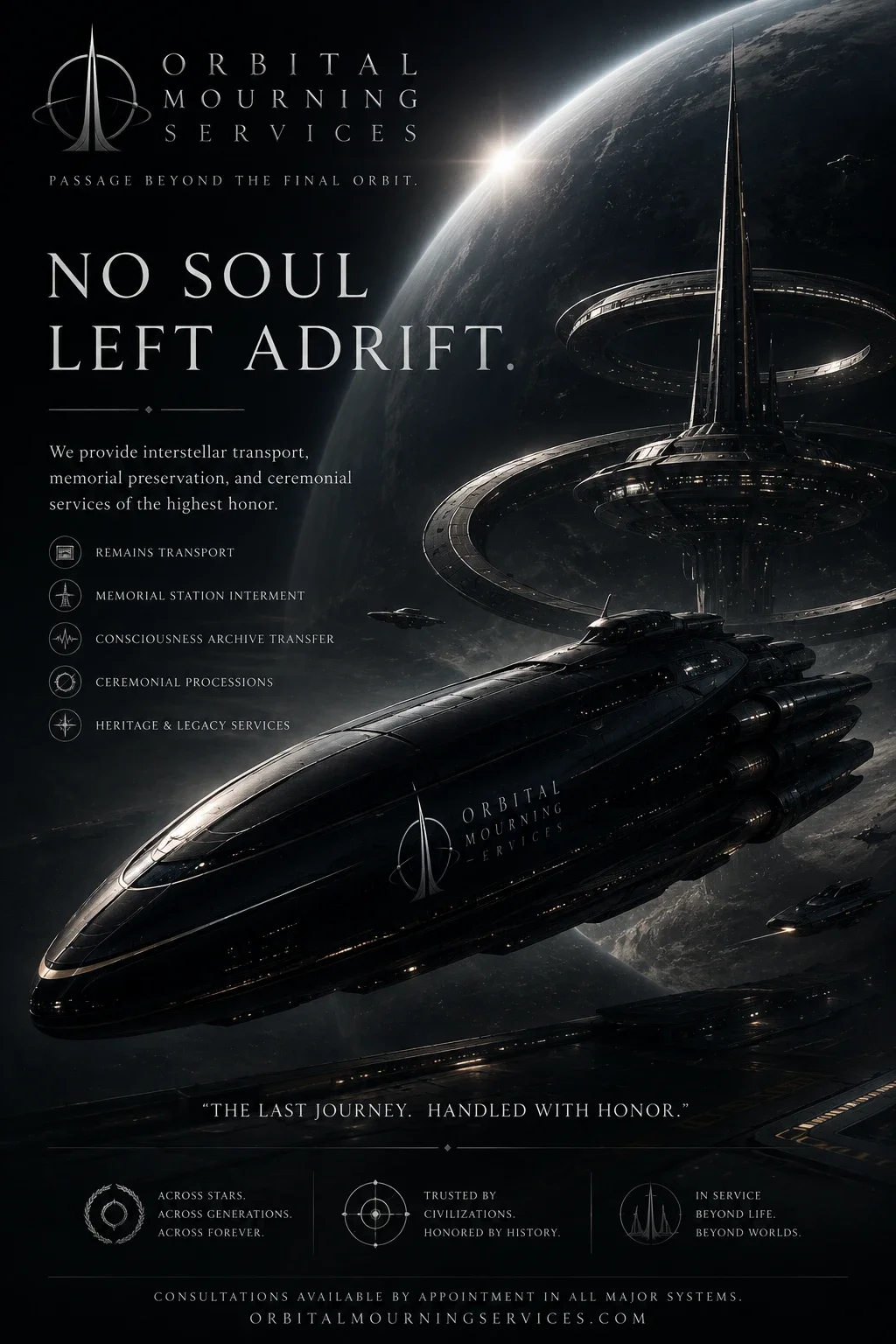Orbital Mourning Services — Primary artifact
